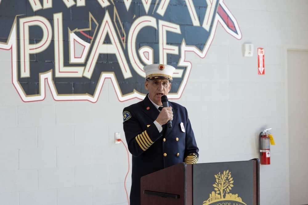 fire chief speaking