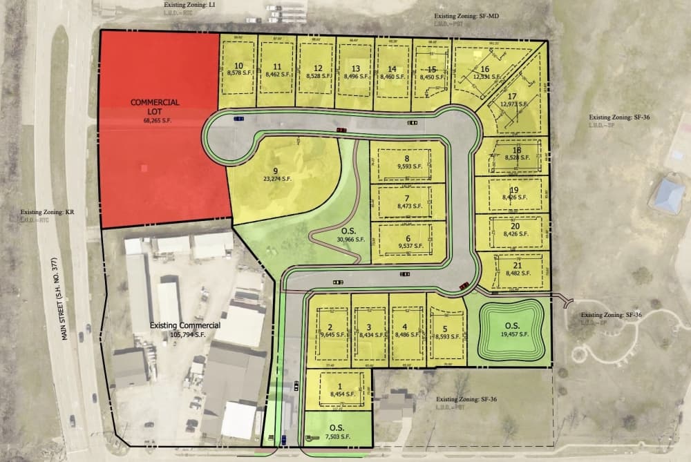 New site plan for Rosebury Development
