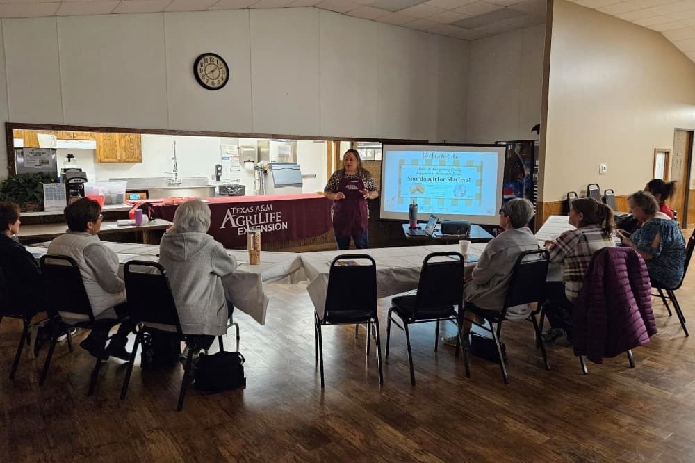The East Montgomery County Senior Center recently began offering a sourdough-making class. (Courtesy Montgomery County Precinct 4) 