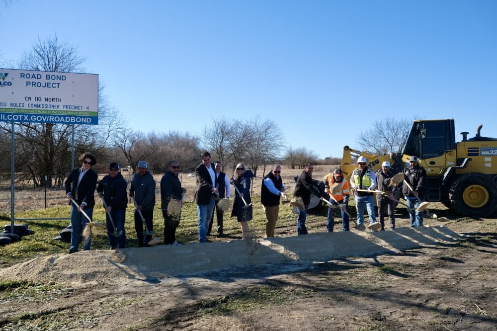 County and city officials celebrated the project’s groundbreaking Feb. 5. (Gracie Warhurst/Community Impact)