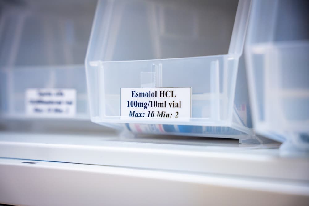 Labeled pharmacy box