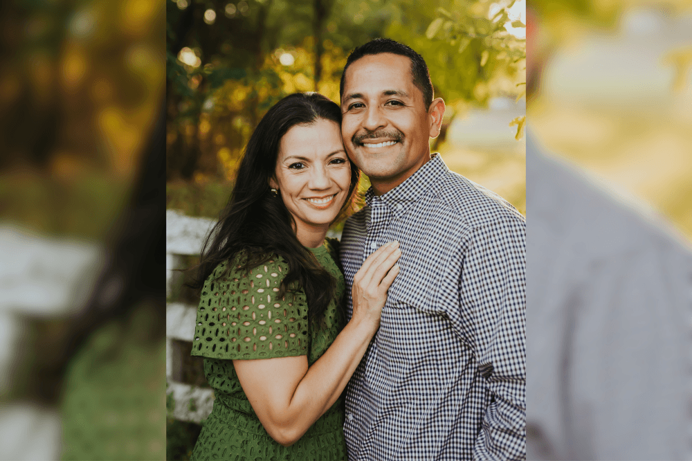 Tony and Jessica Perez smiling