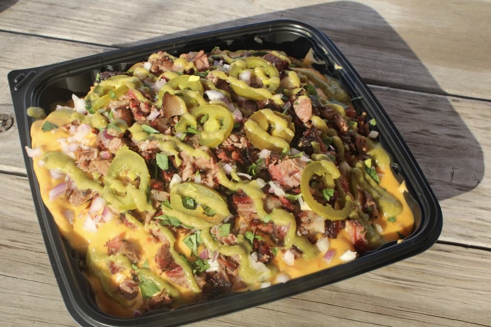 An image of the brisket nachos. 