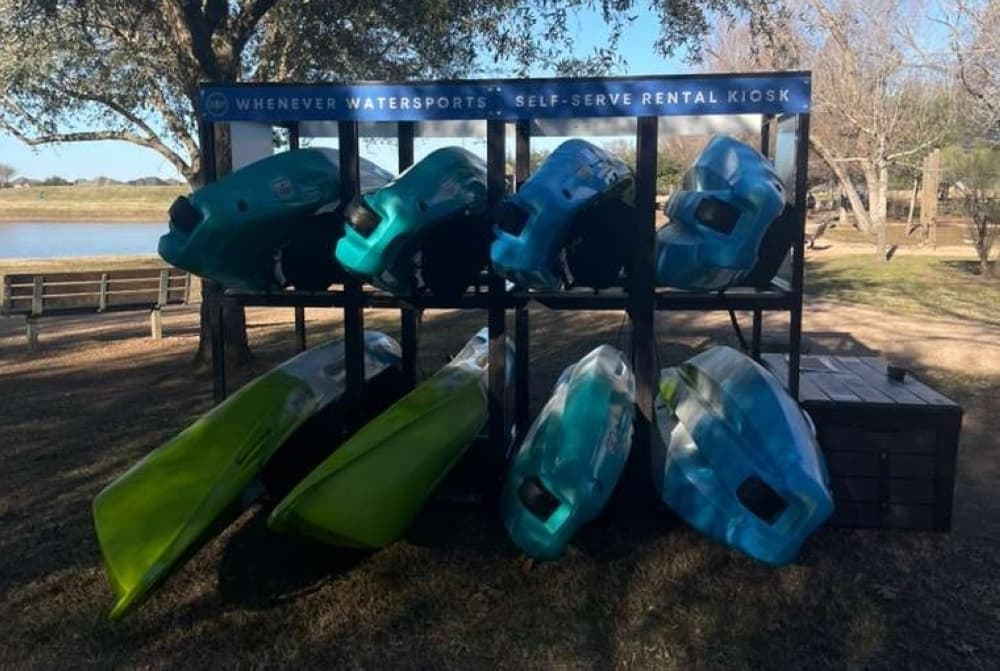 Self-serve kayak kiosk now open in Sugar Land Memorial Park