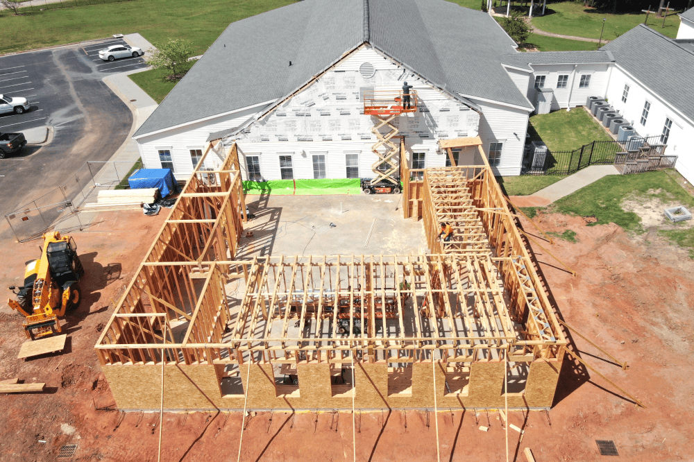 Children's building under construction