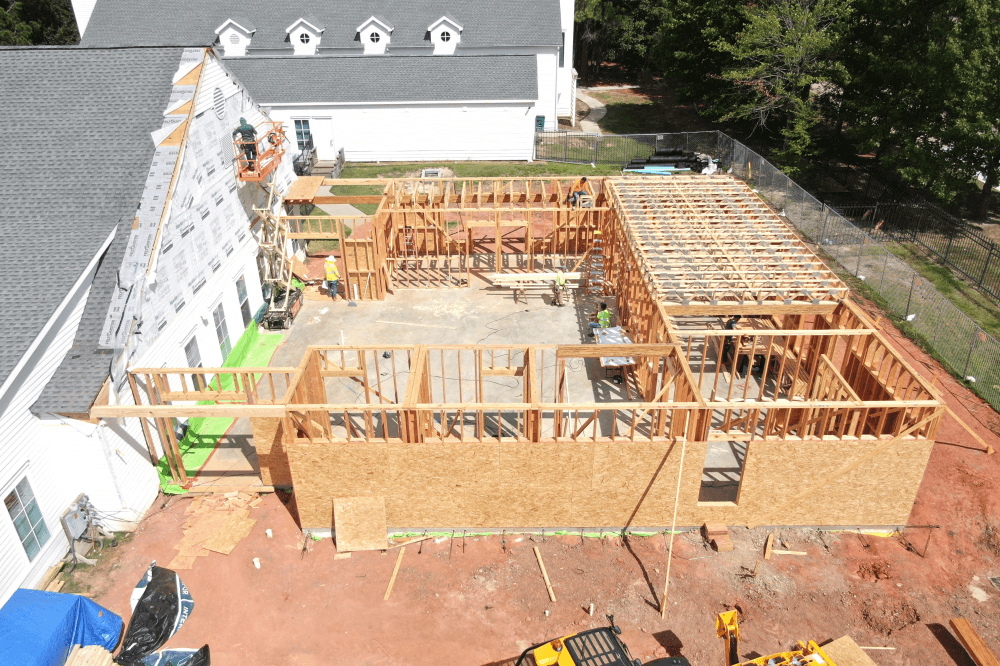 Children's building under construction