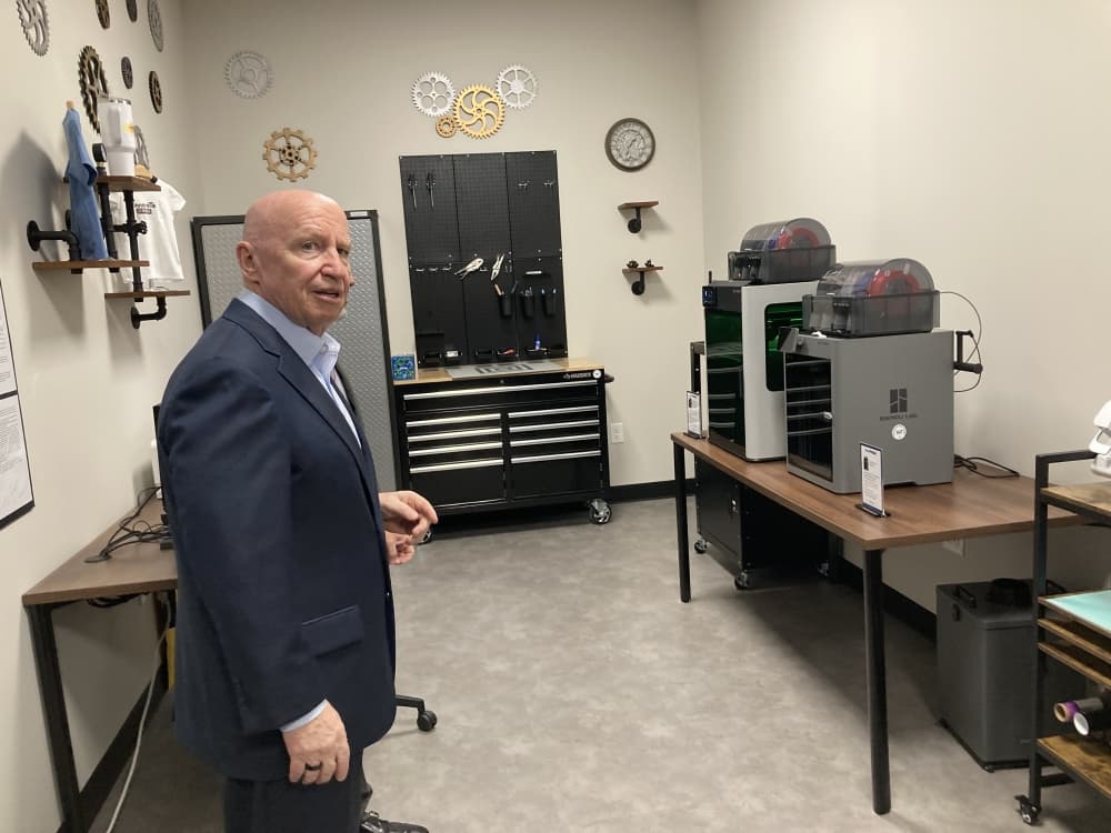 Kevin Brady in innovation room