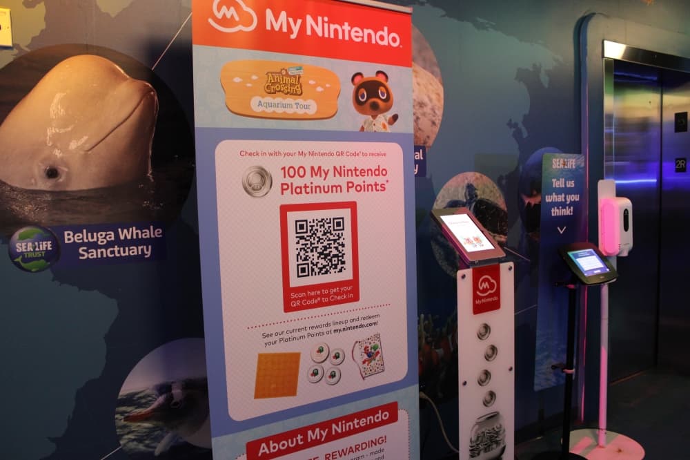Visitors can receive 100 Nintendo Platinum Points at the SeaLife Grapevine tour. (Patricia Ortiz/Community Impact)