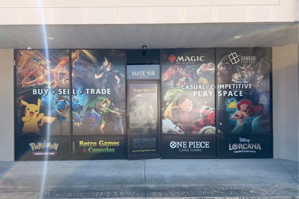The new space is bigger and now allows for a play space that can fit up to 42 people for events such as video game tournaments. (Courtesy Quicksave Games and Collectibles)