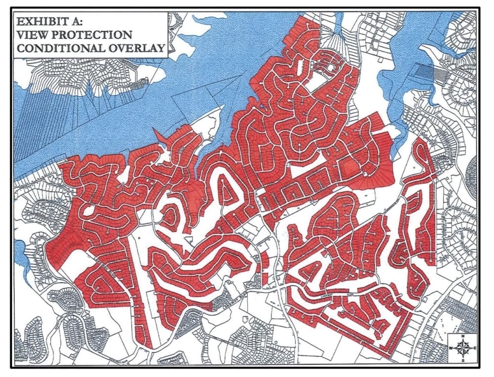 area of lakeway that is under the view protection conditional overlay