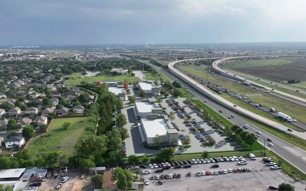 ARS Crossings is a planned 72,000-square-foot retail and office center along FM 685 in Pflugerville, designed to bring restaurants, shops and services closer to nearby neighborhoods. (Courtesy ARS Developers)