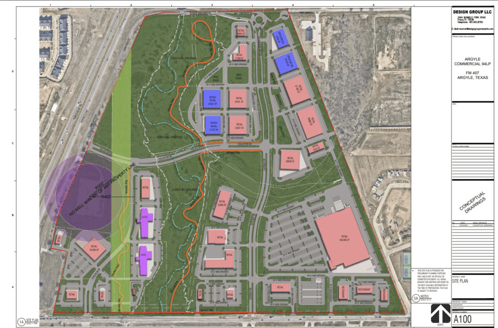 Concept plan of the development 