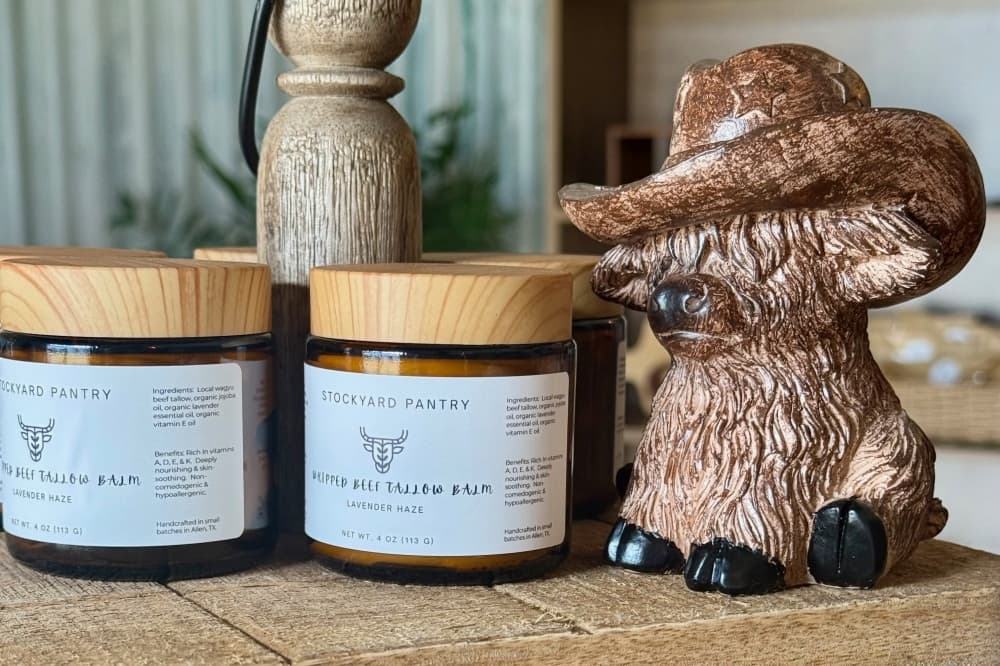 Tallow balm jars