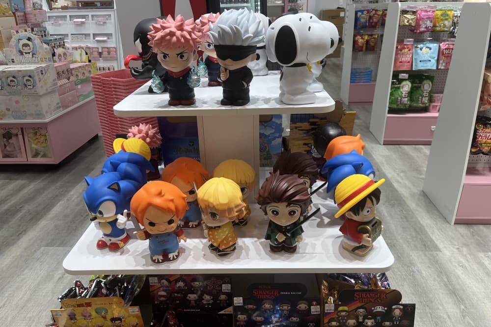 Kawaii Kollections offers a number of anime and cartoon figurines, Japanese snacks, and accessories. (Cody Thorn/Community Impact)