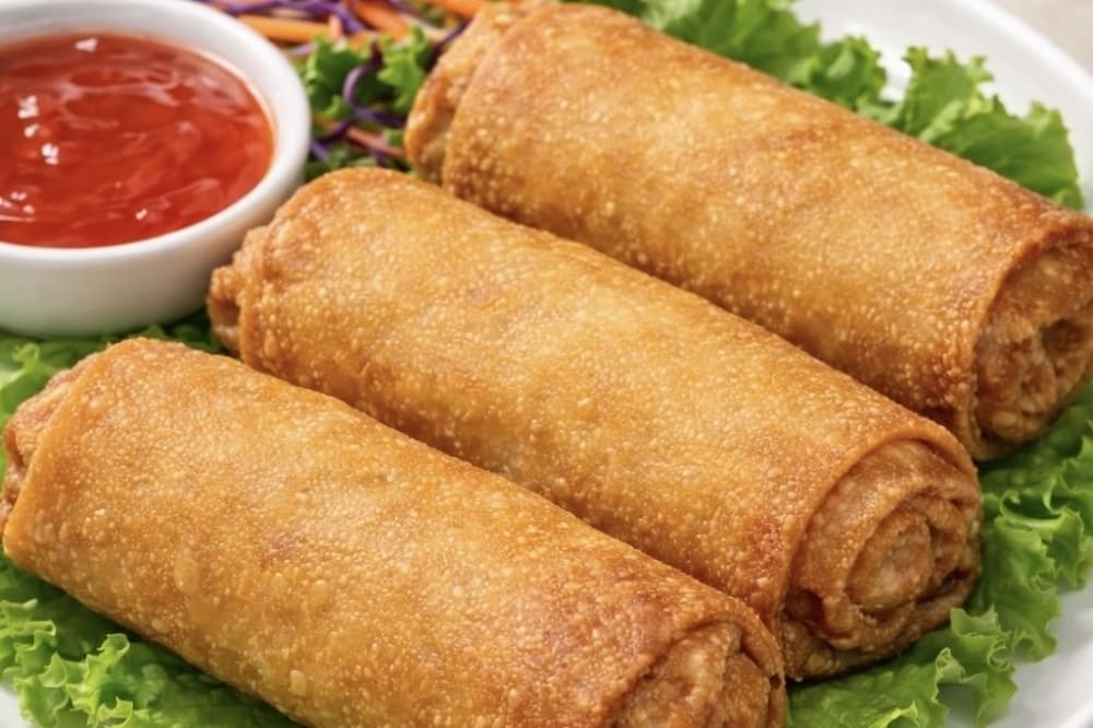 Crazy Asian Express hand prepares their egg rolls. (Courtesy Crazy Asian Express)