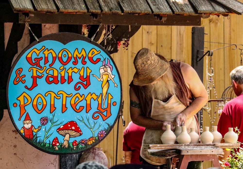 pottery booth