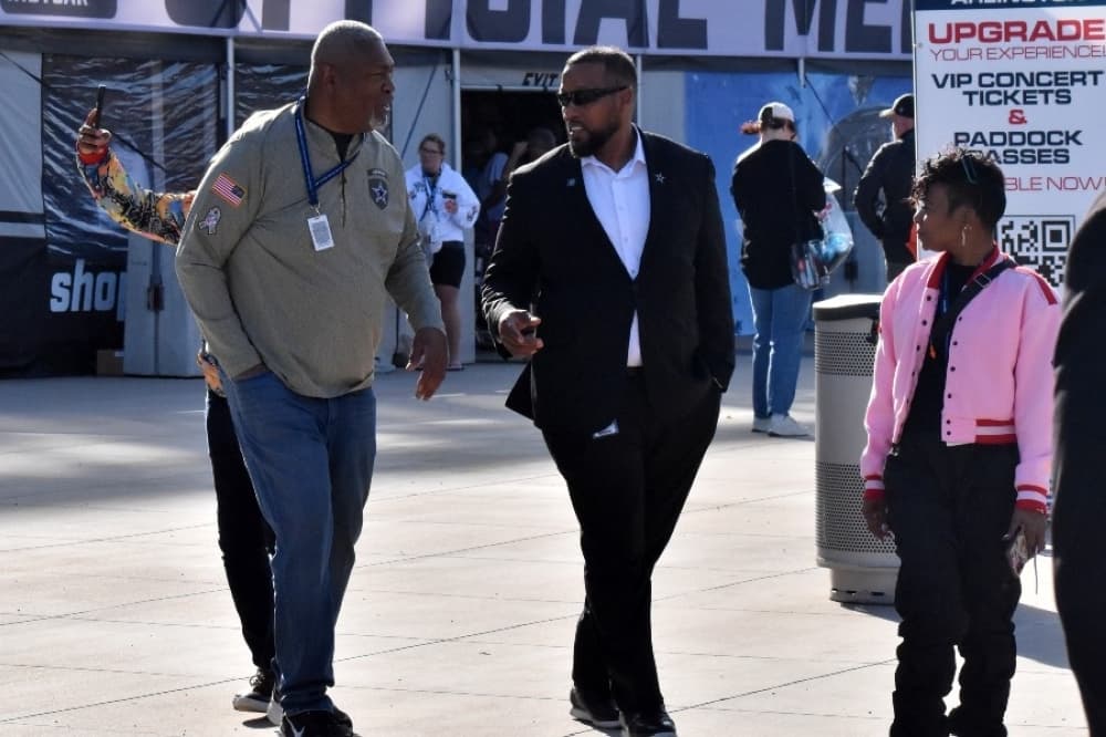 Charles Haley walking