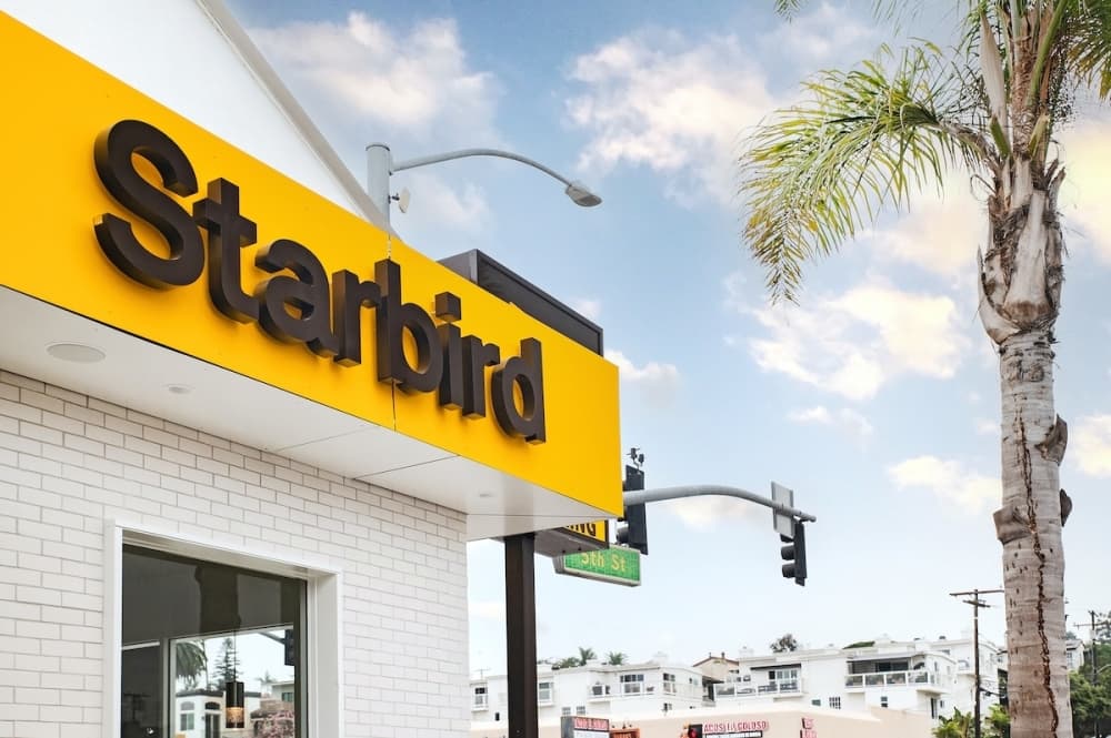 The exterior of a Stabird in California.