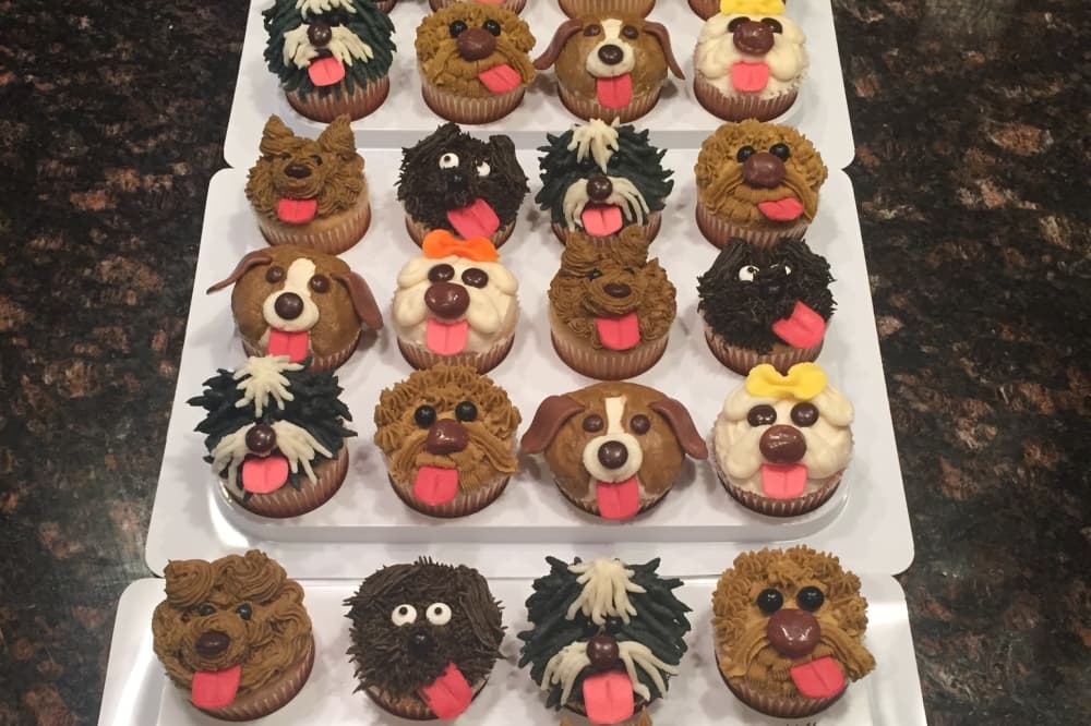 Owner Emily Holt can decorate custom cupcakes for events. (Courtesy Argyle Party and Gifts)