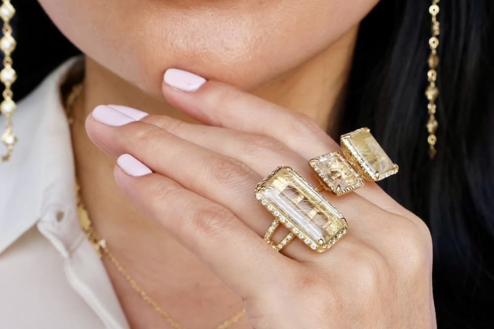 jewelry modeled