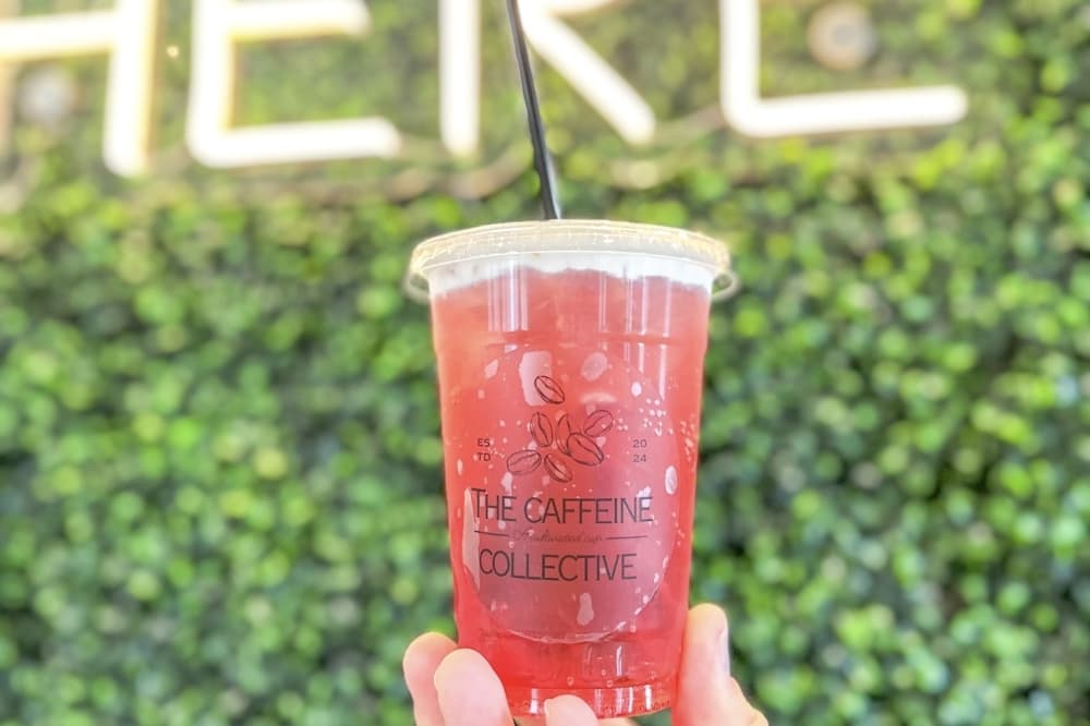  The Caffeine Collective offers non caffeine options including energy spritzers. (Courtesy The Caffeine Collective)
