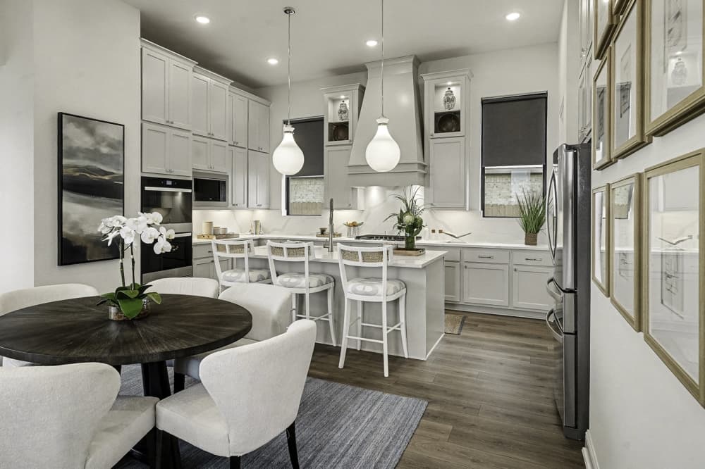 Everly community amenities including resort-style swimming pool, walking trails, and pickleball courts designed for active family lifestyles.