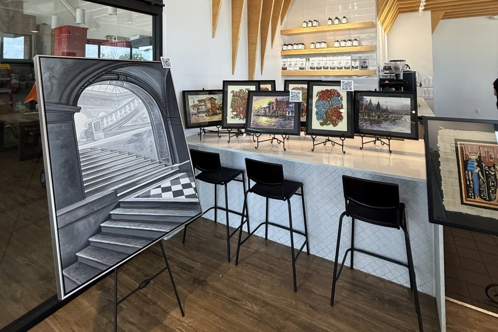 Art Algebra now serves lattes alongside curated art collection