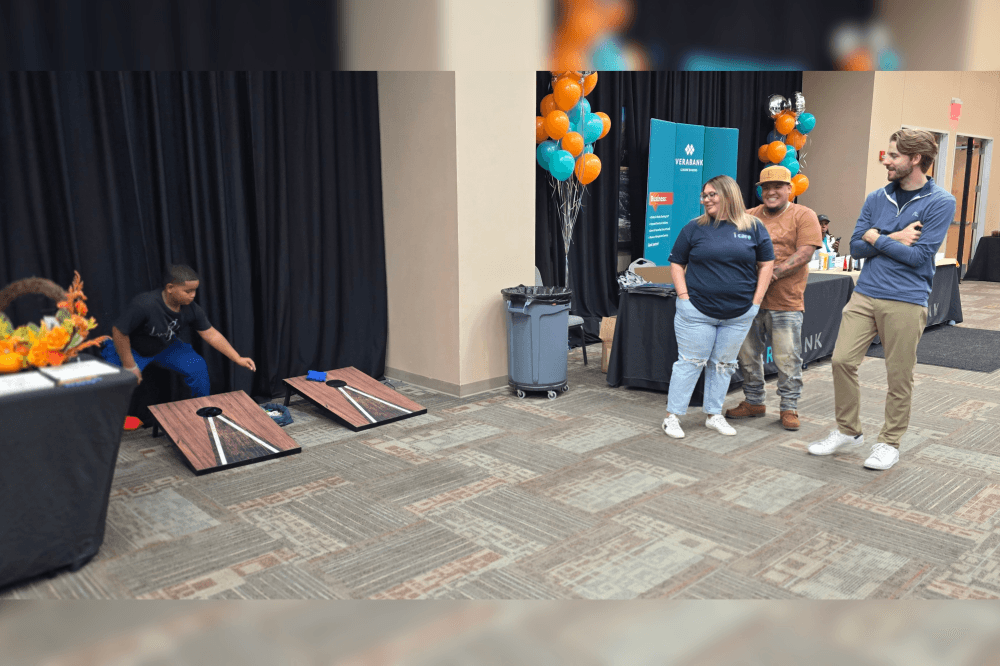 Roscoe Bank team in community