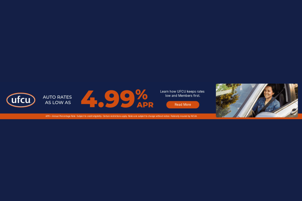 UFCU 4.99% APR auto loan ad