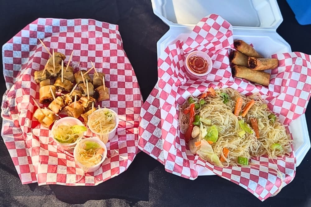 Filipinolicious offers lumpia and pancit at the New Braunfels Farmers Market. (Courtesy New Braunfels Farmers Market)