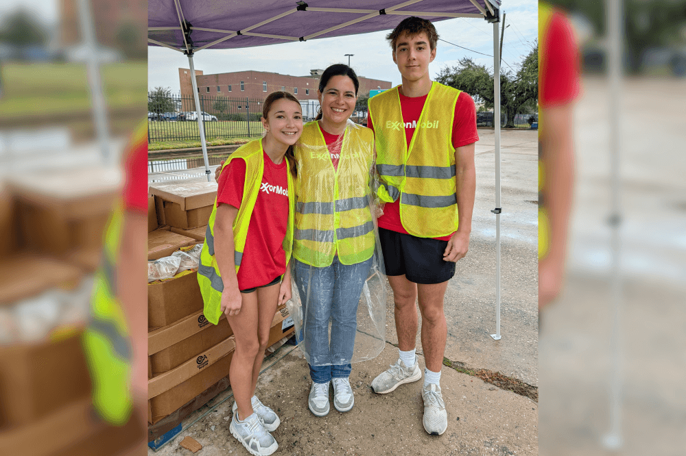 volunteers smiling