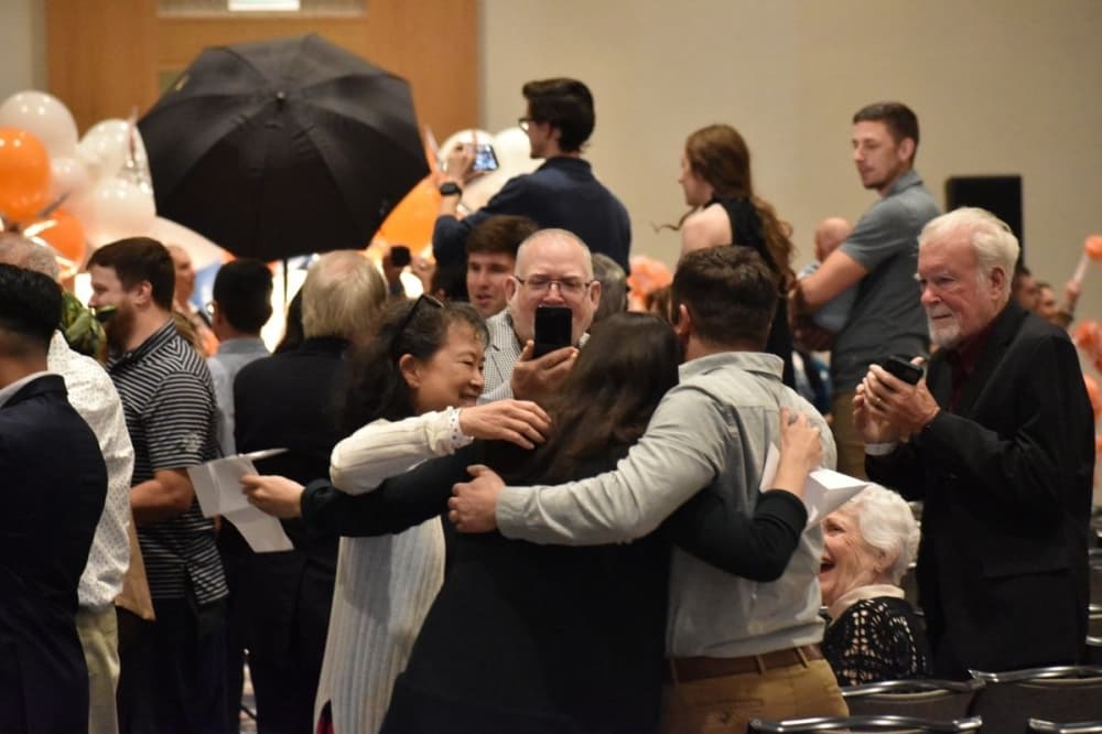 After learning where they were matched, student doctors celebrated with friends and family. (Lizzy Spangler/Community Impact)