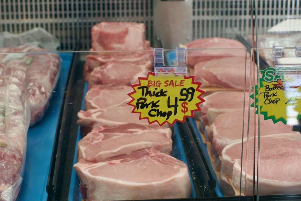 The shop offers several cuts of meat, including varieties of pork and beef. (Adam Doe/Community Impact)