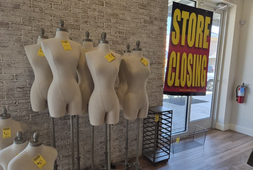 Store items like mannequins and organizers are also for sale at the Highland Village location of Francesca's. (Patricia Ortiz/Community Impact)