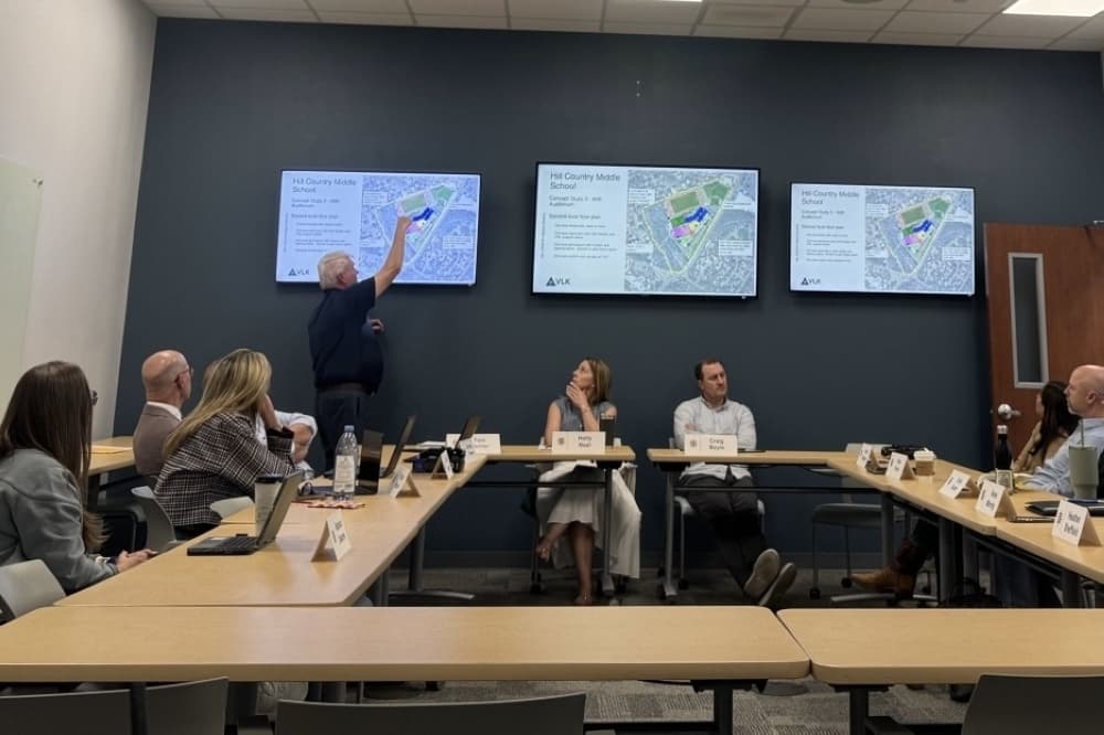 Eanes ISD's Long-Range Facility Planning Committee map path for 2027 bond