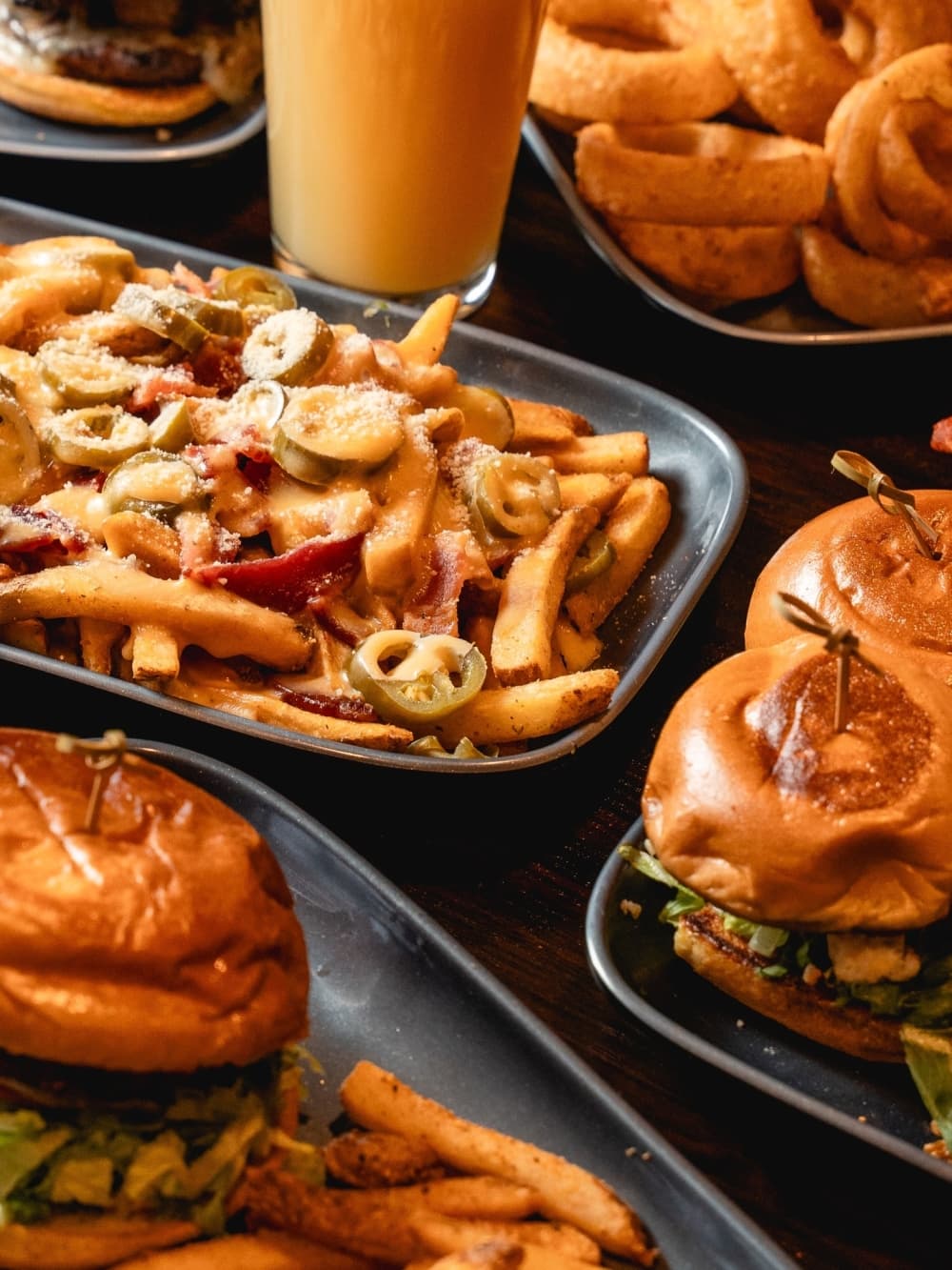 The beer cheese fries ($7.50) can be dressed up with bacon and jalapeños ($9.50), pulled pork or brisket ($12.50). (Courtesy Cottonwood Creek Brewery & Smokehouse)