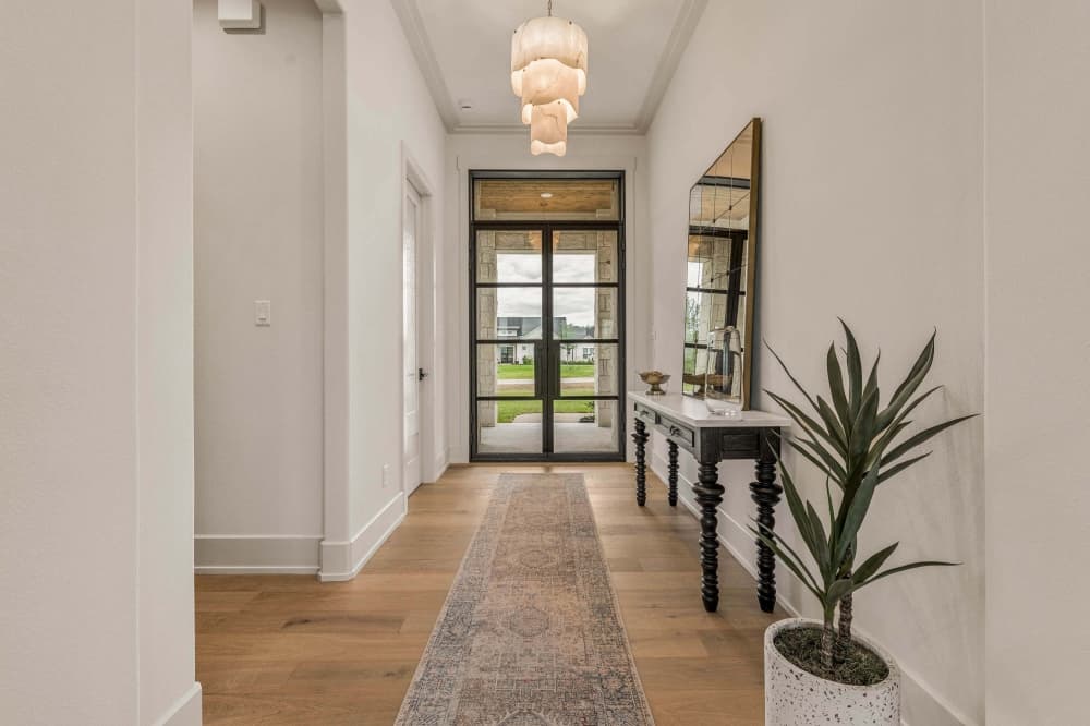 Entryway with rug