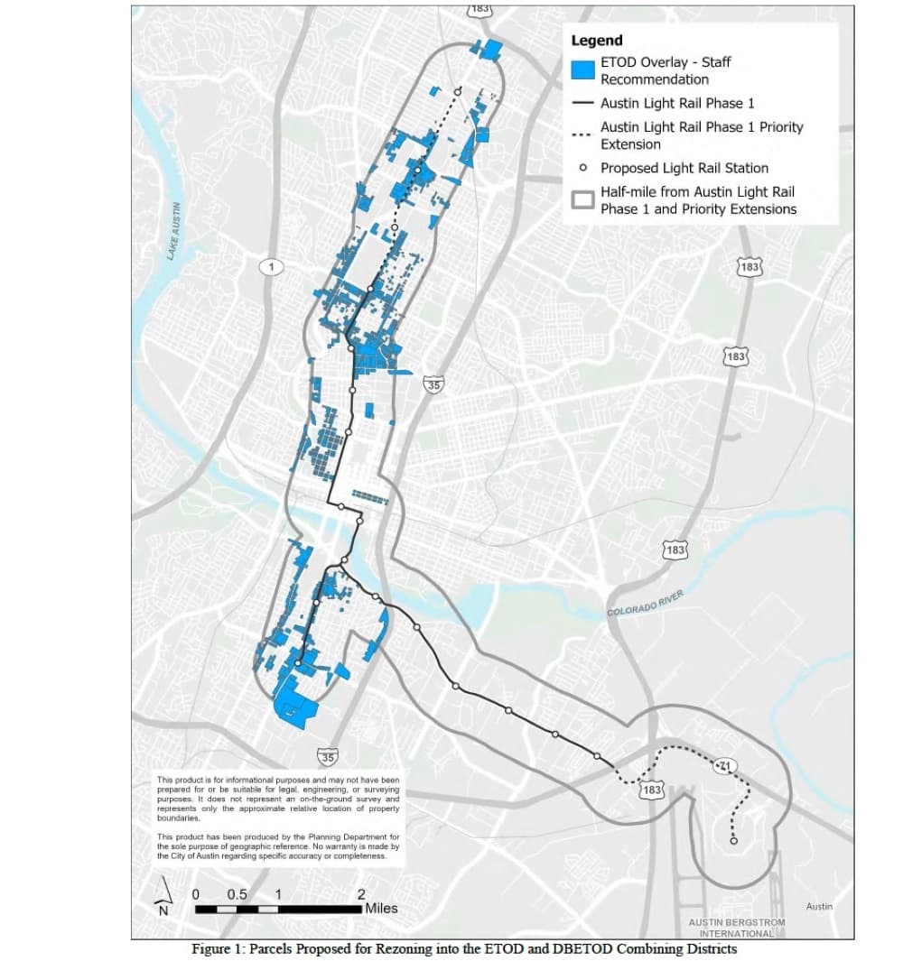 Austin ETOD map