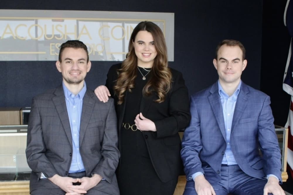 Acousha Coins is operated by founder Drew Haddozk and his siblings Casey and Morgan Haddozk. (Courtesy Acousha Coins)
