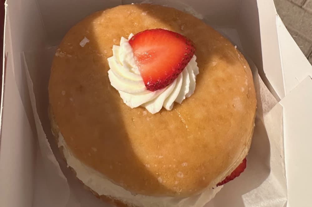 Chantilly Fresh Strawberry donut