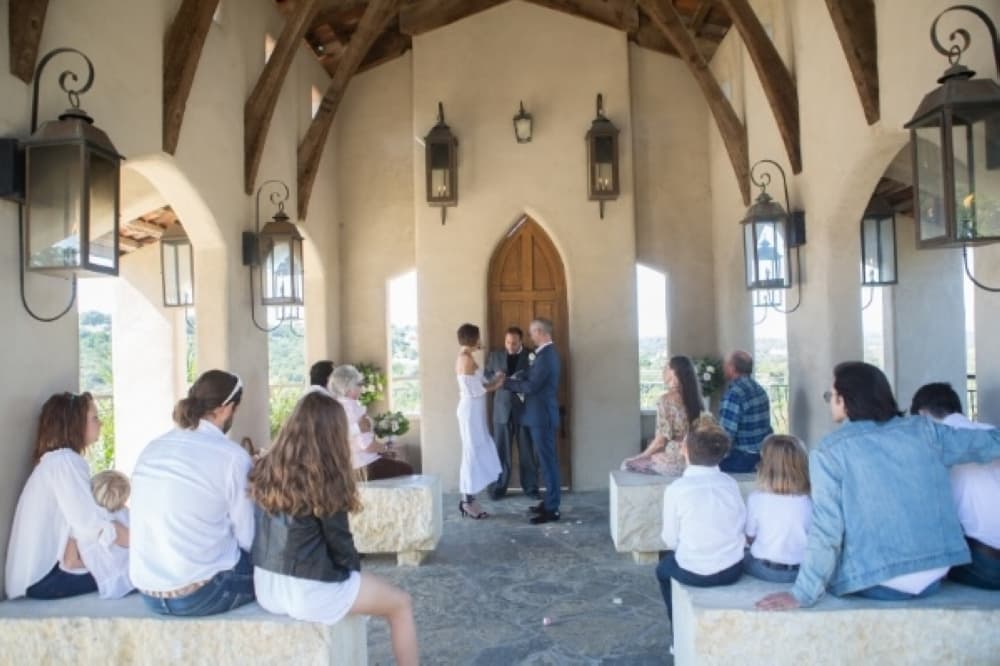 Chapel Dulcinea offers couples a unique wedding venue with Hill Country views. (Courtesy Chapel Dulcinea)
