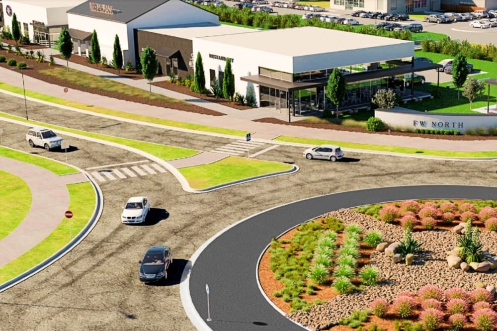 $4.2M retail center under construction at Harmon Road in Fort Worth