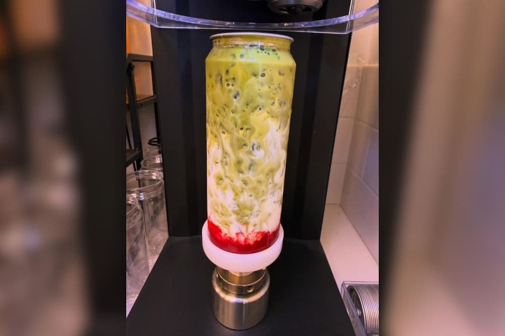Customers can order lattes, frappes, dirty sodas and matchas, and the shop carries 40 flavors of local sourced coffee beans. (Courtesy Blue Giraffe Cafe)