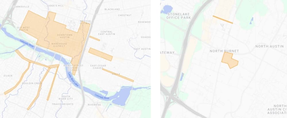 Kiosk zones