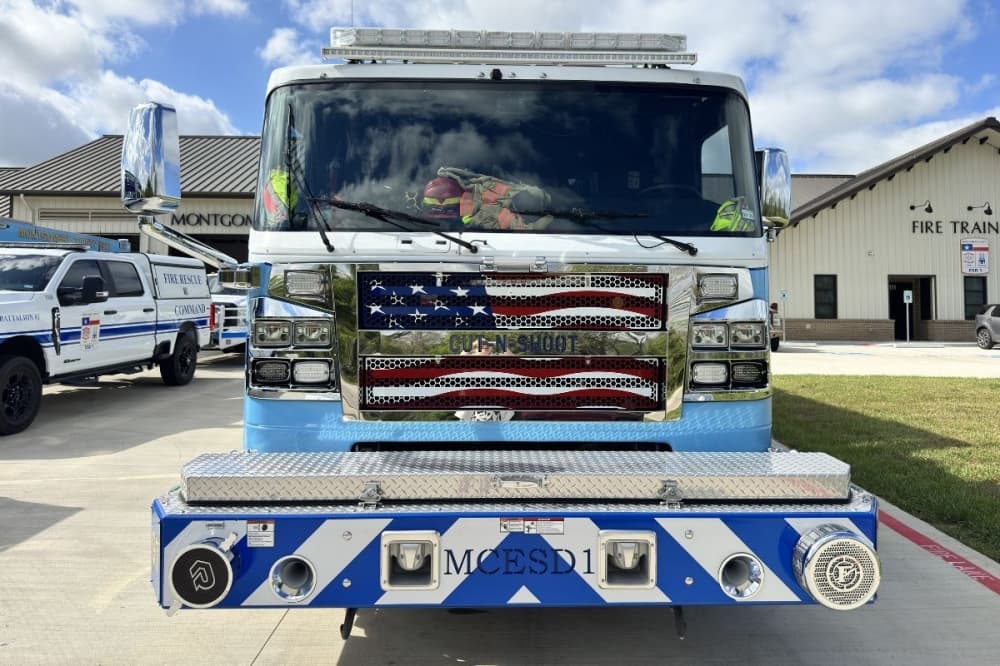 Montgomery County Emergency Services District No. 1 opened a new facility on Calvary Road that officials said is designed to support both firefighter training and daily operations as the district continues to grow. (Nichaela Shaheen/Community Impact)