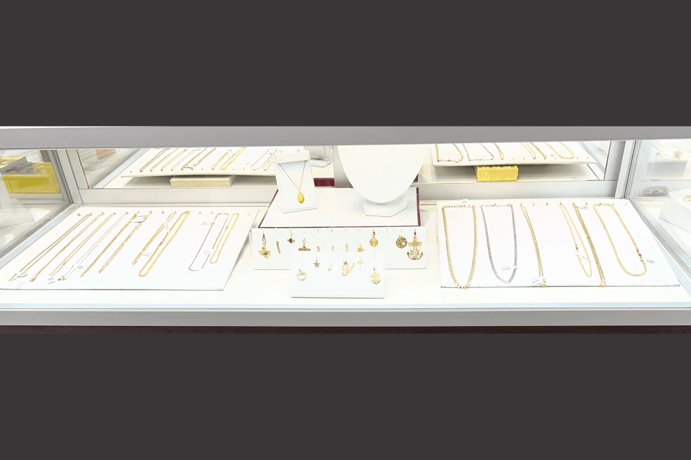 Jewelry in case