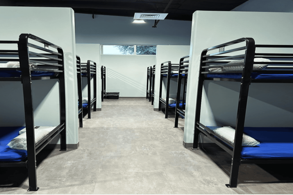 Bed systems for the First Footing program, a shelter and support service for adults experiencing homelessness