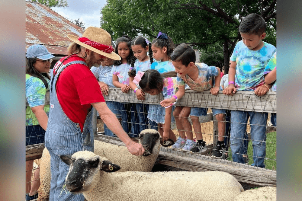 Little Farmer Fridays event with crafts and animals at Heritage Farmstead