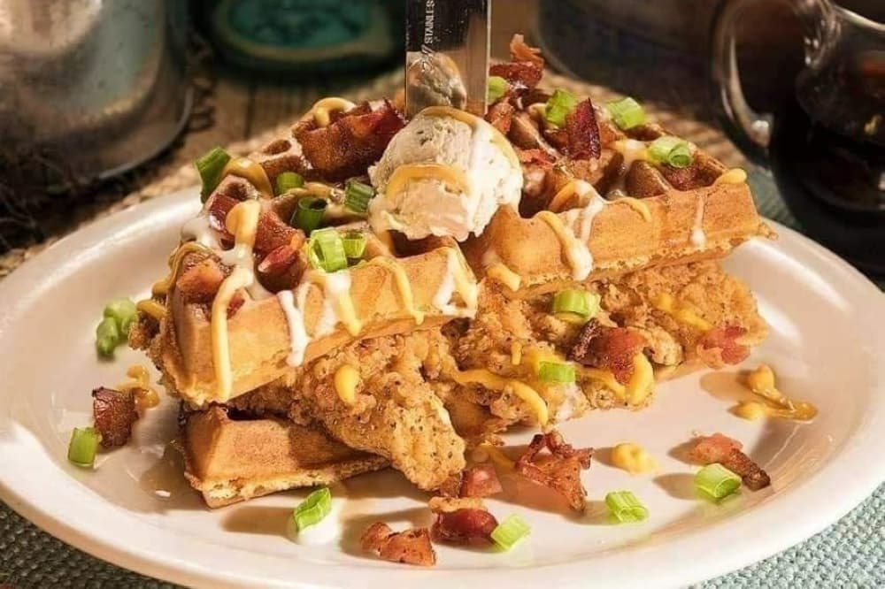 chicken and waffles