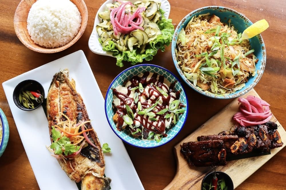 Filipino kitchen and bar shutters in the Heights